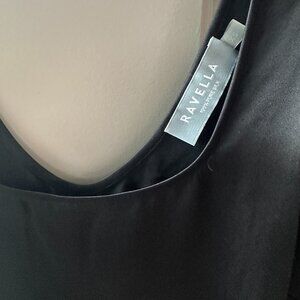 Ravella silk tank - caviar black